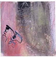 Mahaba #2 8x8 in. mixed media 